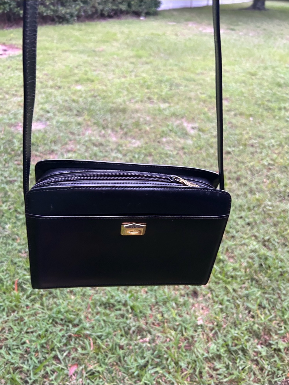 Bally Black Leather Crossbody Bag